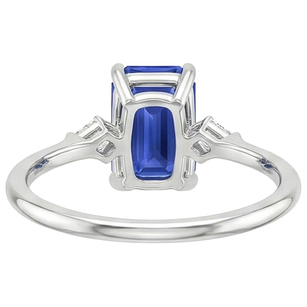 vero emerald diamante 3carati anello dettaglio ravvicinato