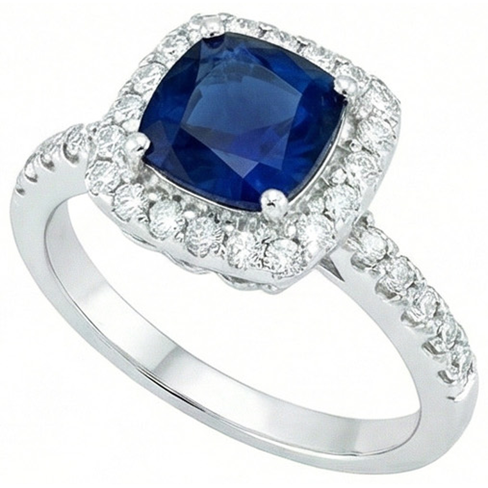 vero round diamante 3.50carati anello dettaglio ravvicinato