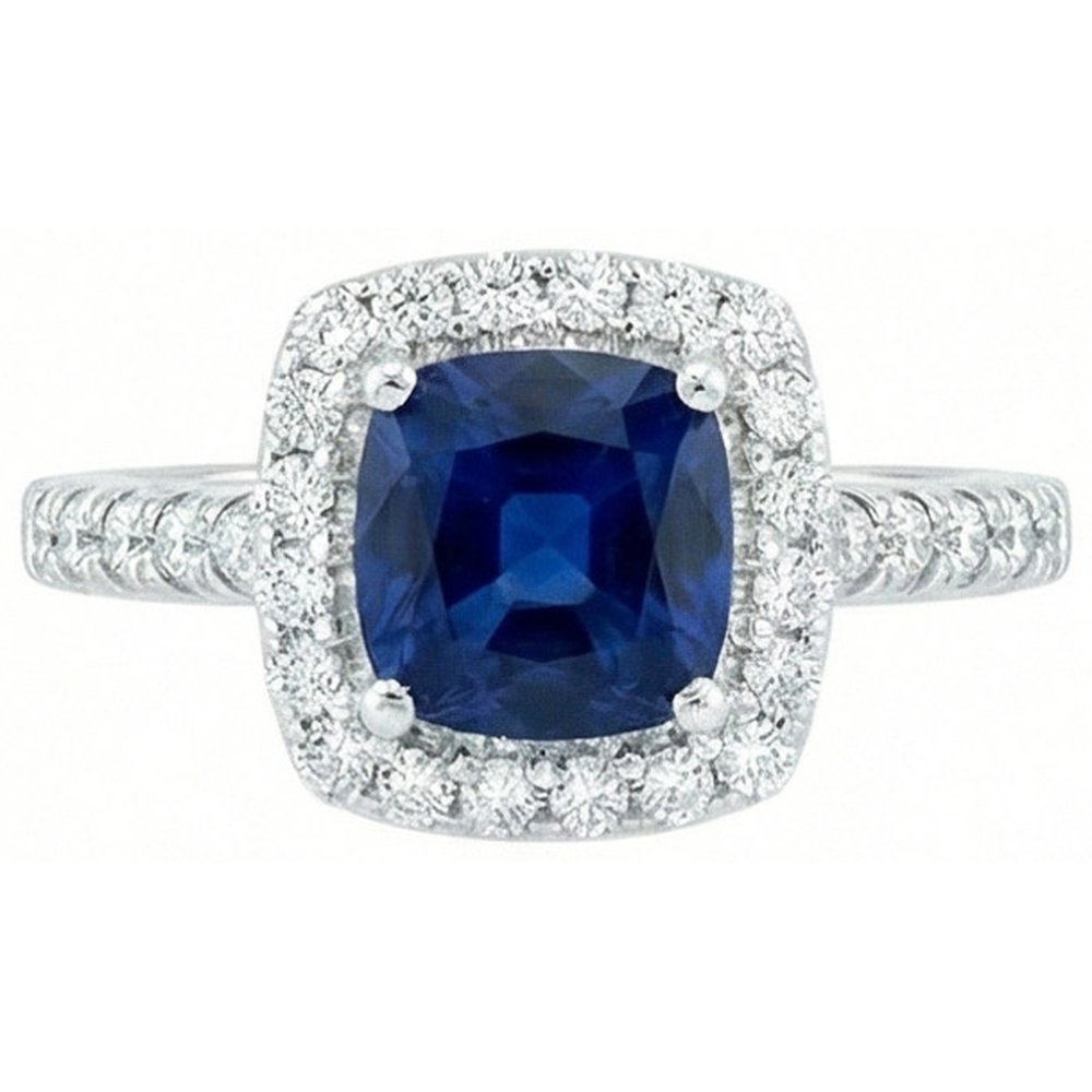 vero round diamante 3.50carati anello angolo laterale