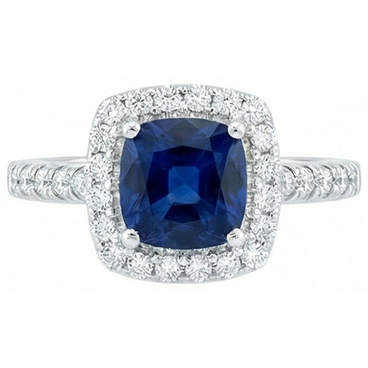 vero round diamante 3.50carati anello angolo laterale