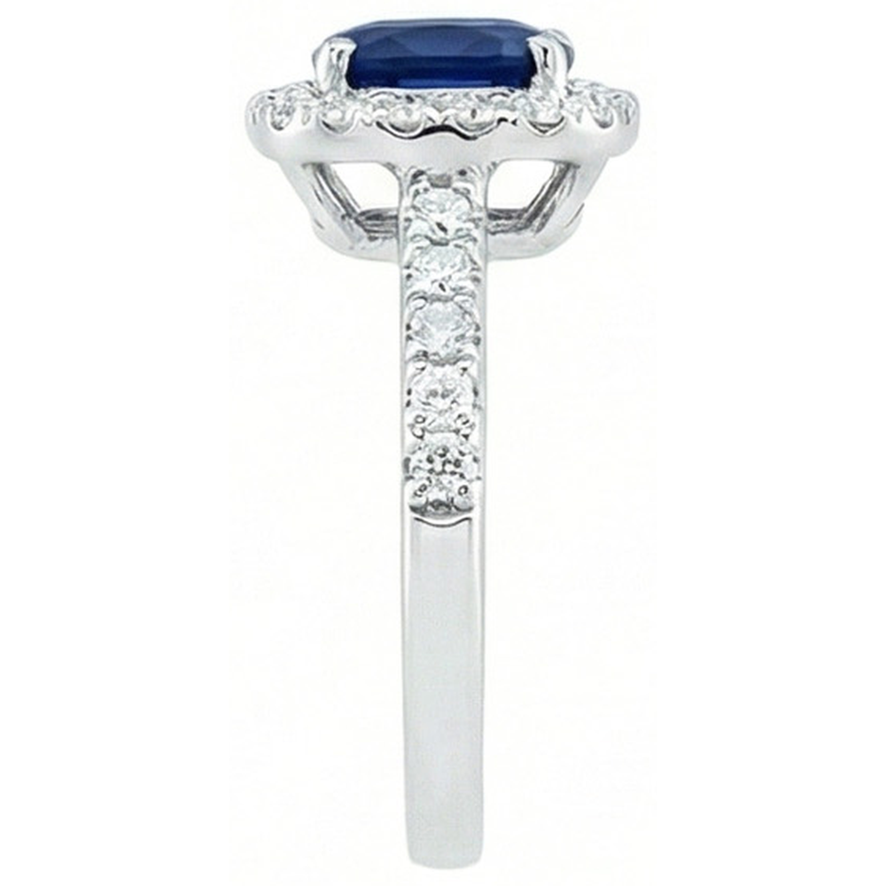 vero round diamante 3.50carati anello vista dall'alto