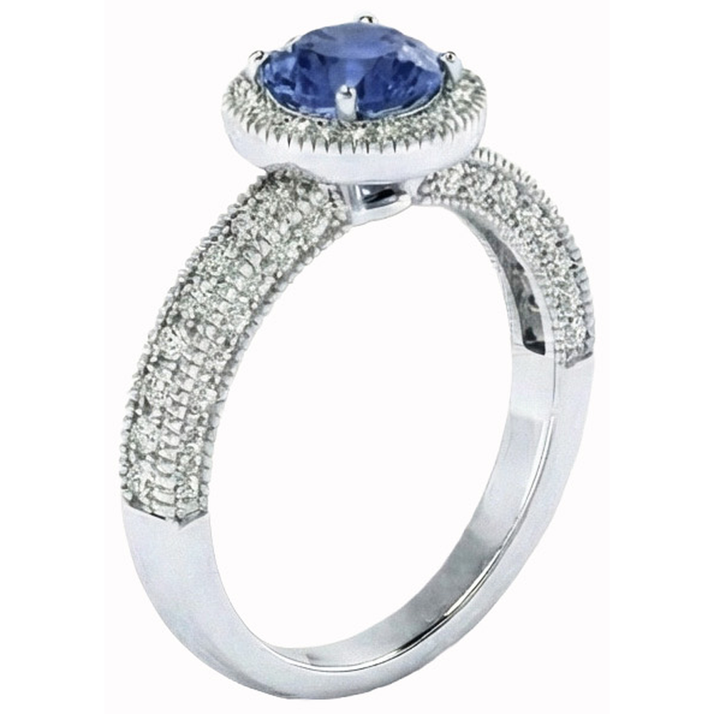 vero round diamante 4.70carati anello dettaglio ravvicinato