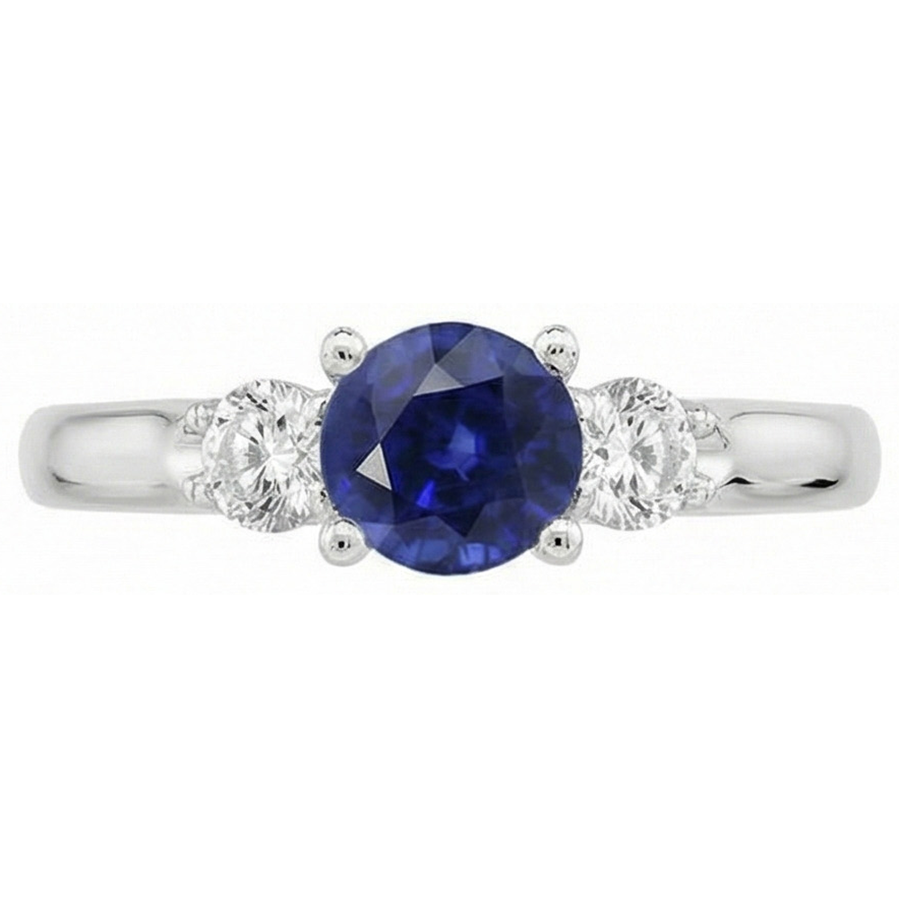 vero round diamante 1.75carati anello angolo laterale