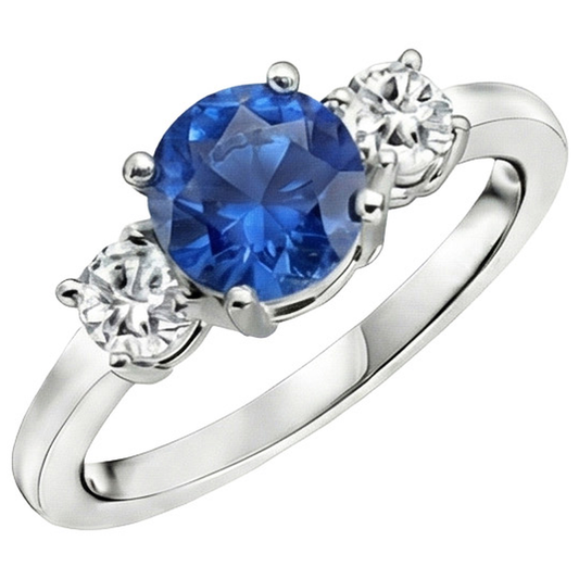 vero round diamante 1.75carati anello vista dall'alto