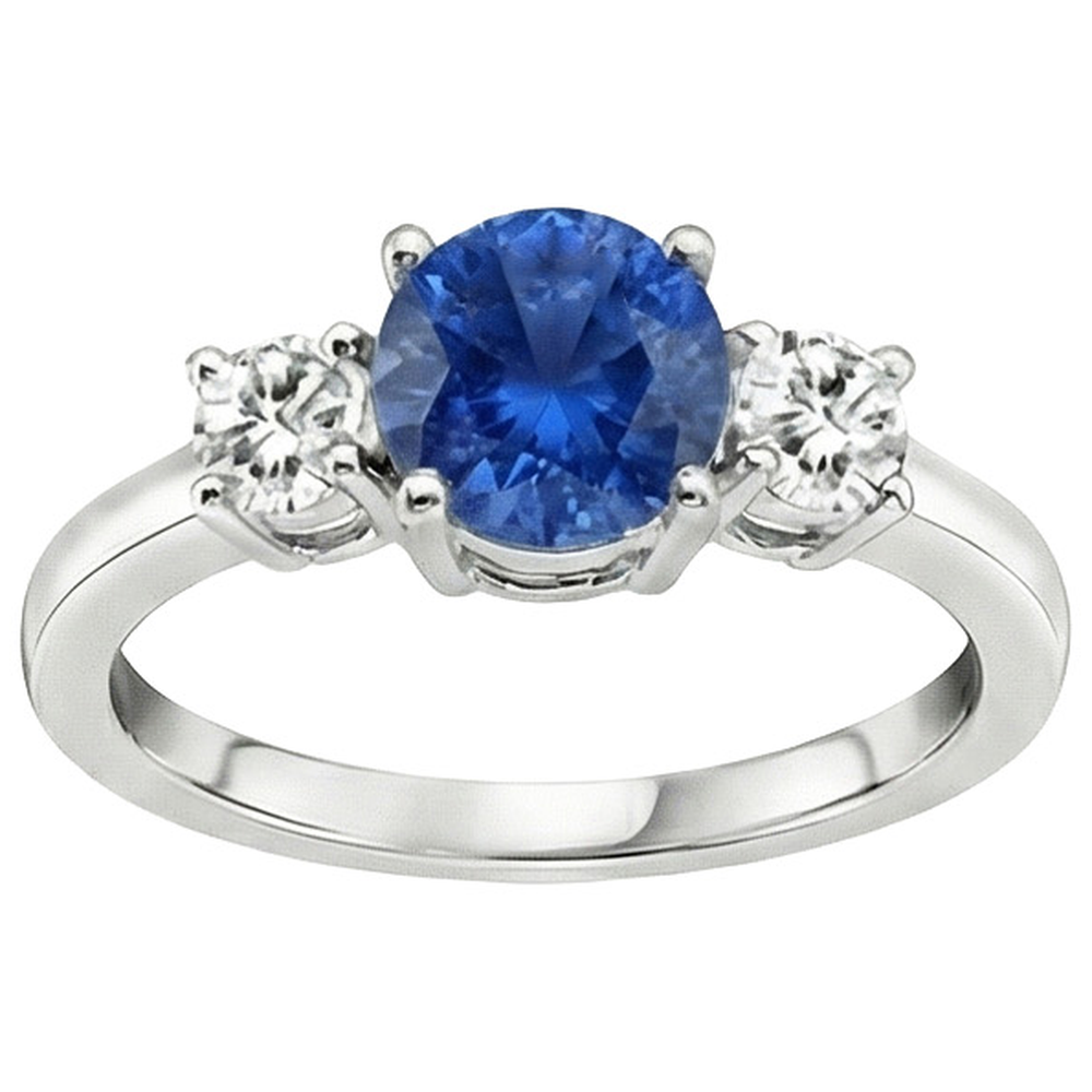vero round diamante 1.75carati anello angolo laterale