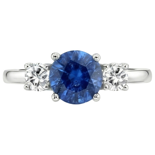vero round diamante 1.75carati anello dettaglio ravvicinato