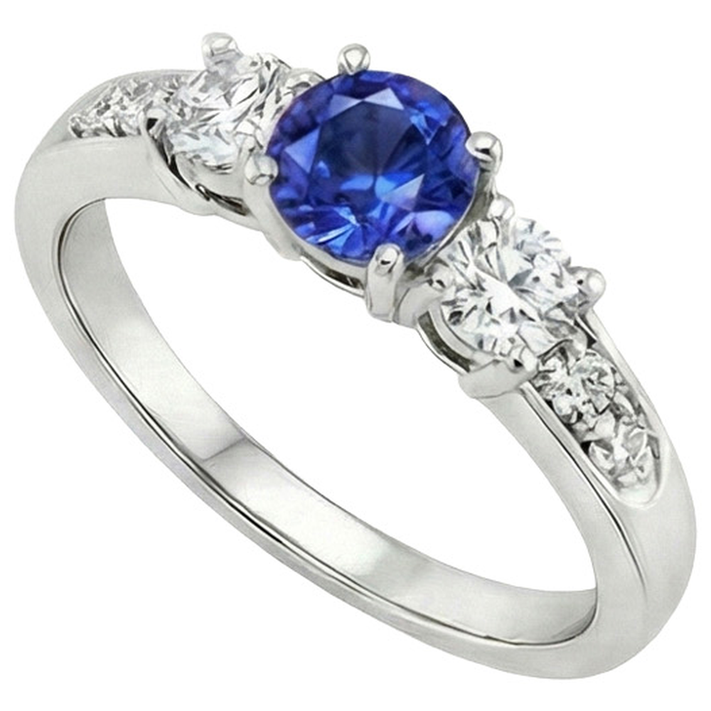 vero round diamante 2carati anello angolo laterale