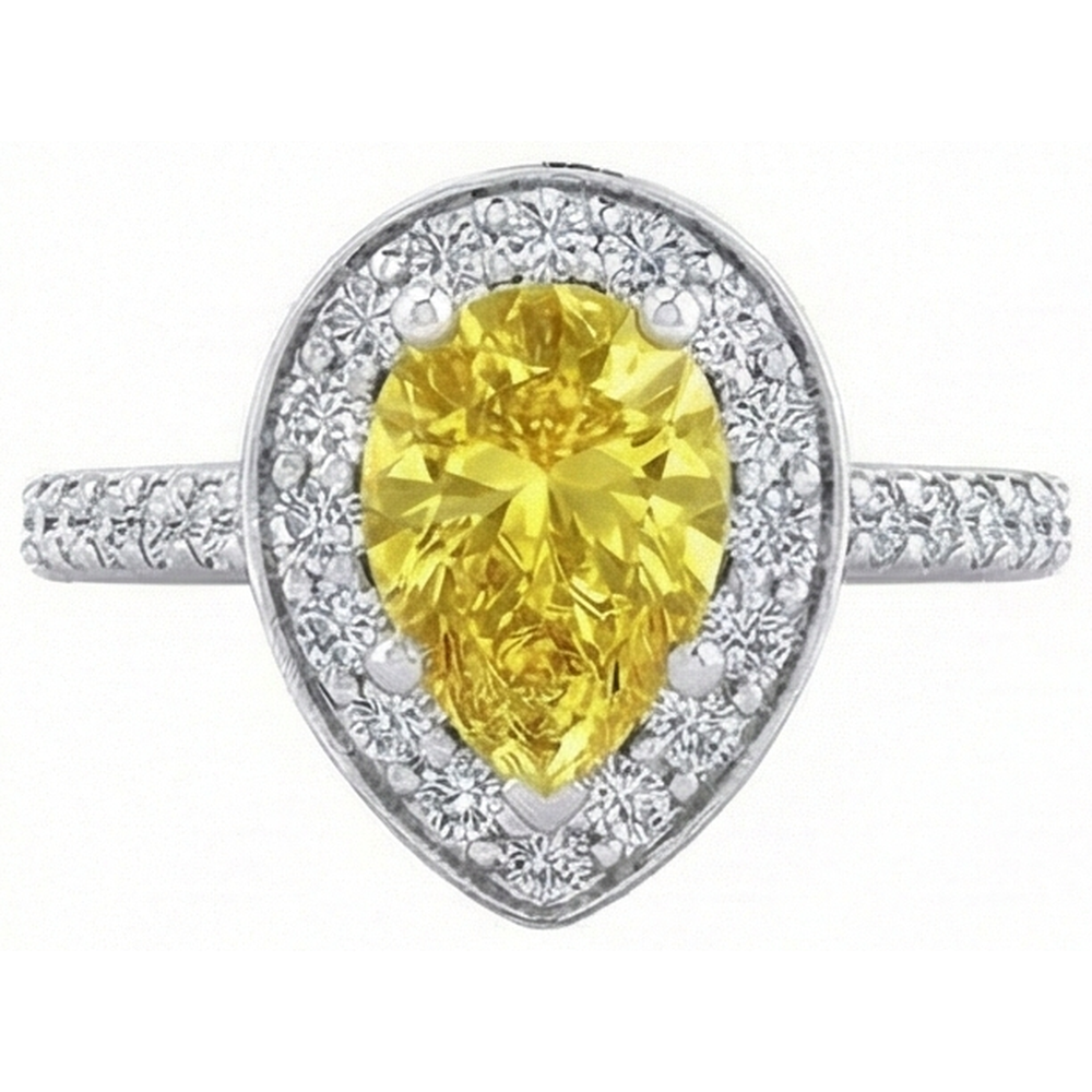 vero round diamante 2.50carati anello angolo laterale