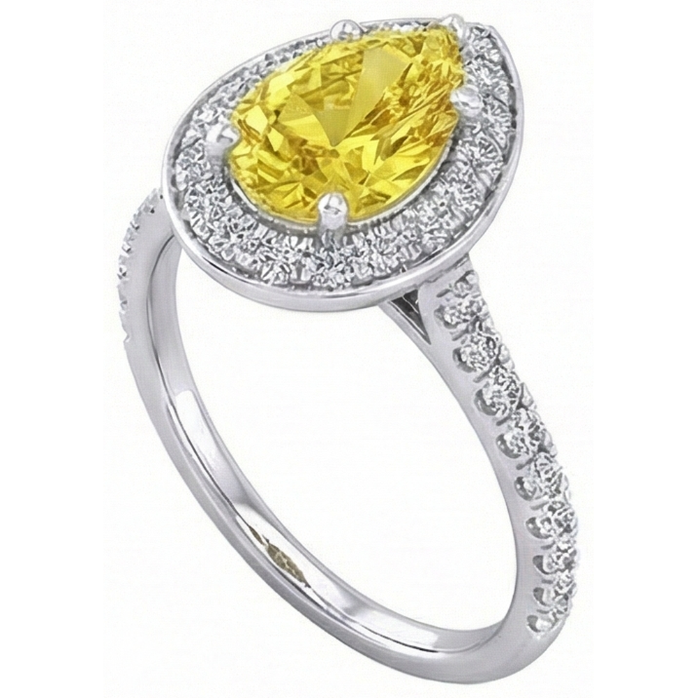 vero round diamante 2.50carati anello dettaglio ravvicinato