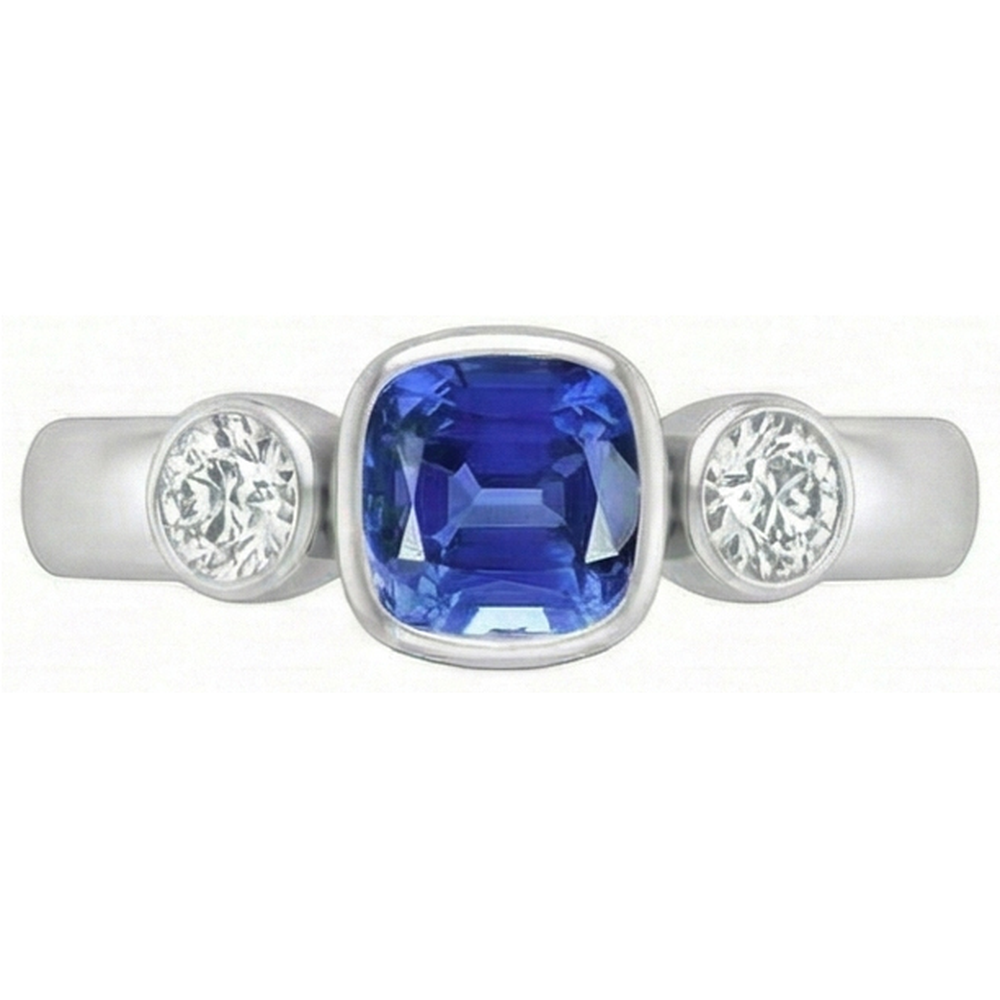 vero round diamante 1.50carati anello angolo laterale
