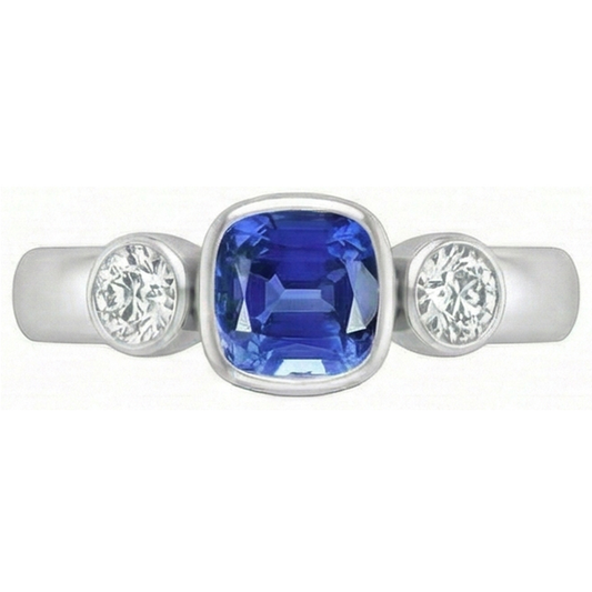 vero round diamante 1.50carati anello angolo laterale