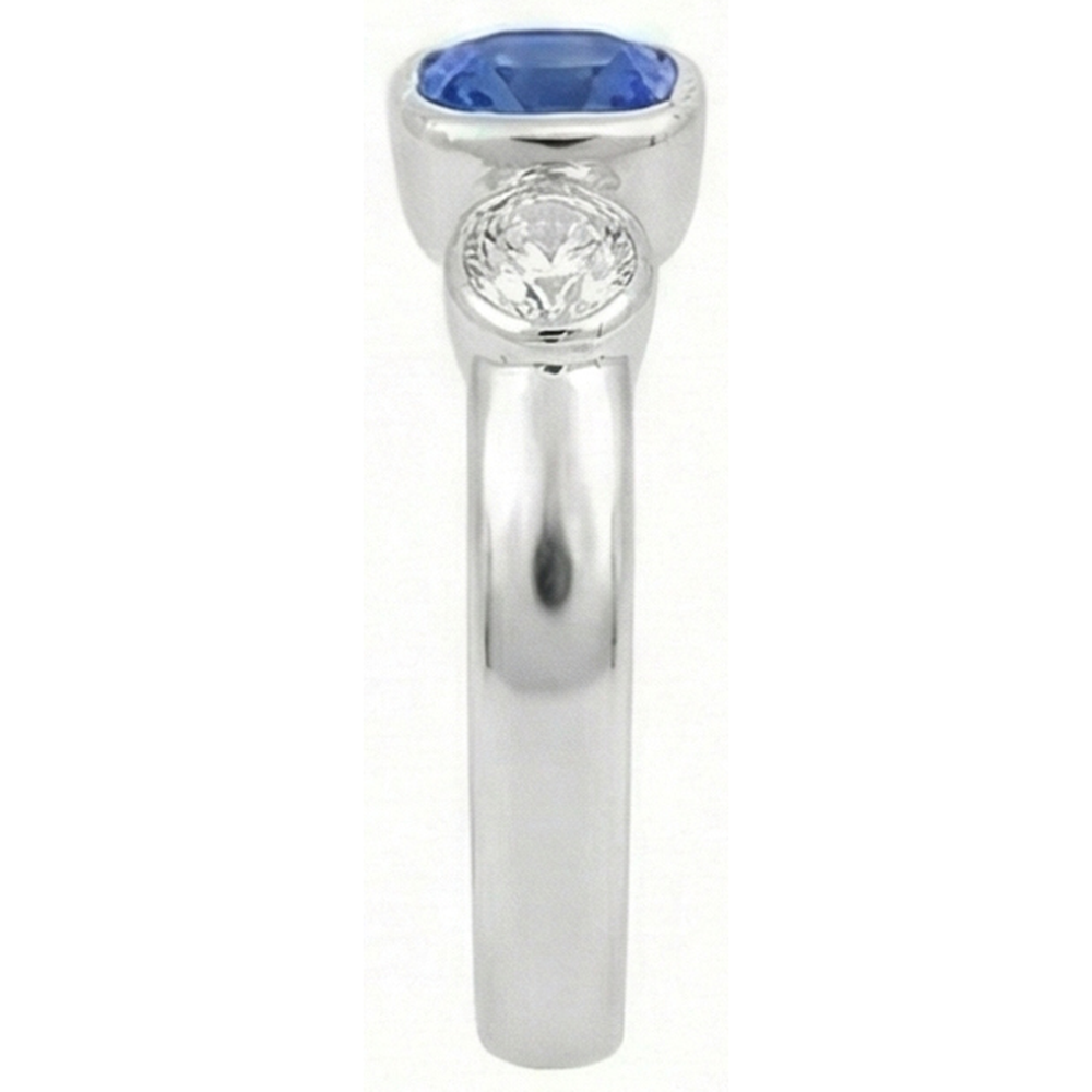 vero round diamante 1.50carati anello vista dall'alto