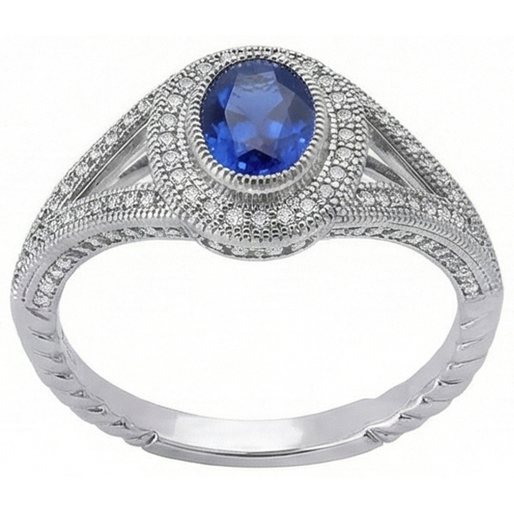 vero oval diamante 3.50carati anello dettaglio ravvicinato