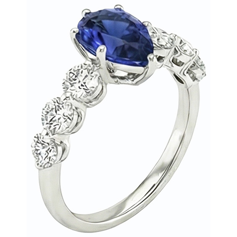 vero round diamante 3carati anello angolo laterale