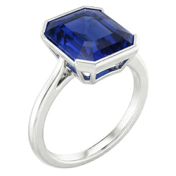 Anello Blu Reale Con Zaffiro