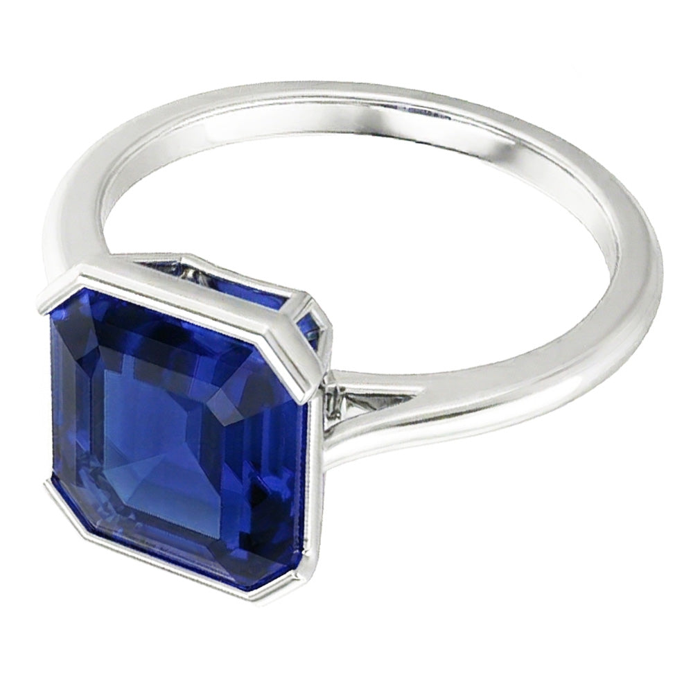 Anello Blu Reale Con Zaffiro