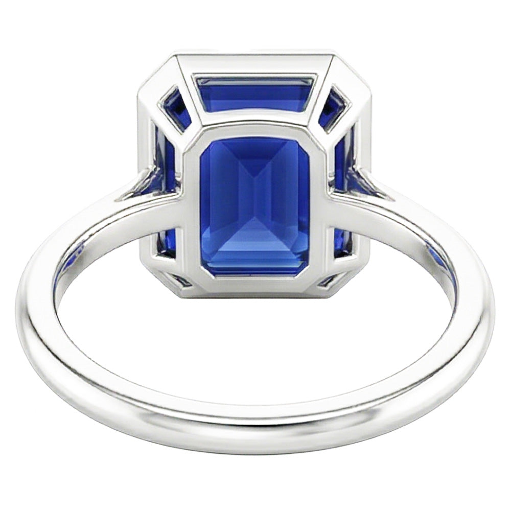 Anello Blu Reale Con Zaffiro