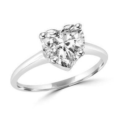 Anello Con Naturale Diamante A Cuore Da 2,5 Carati