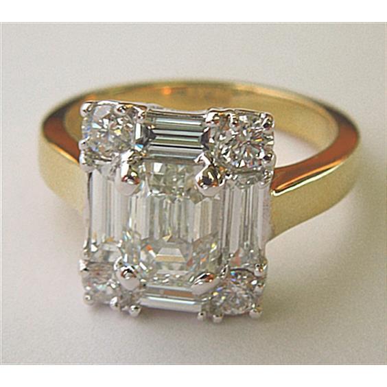 Diamante taglio smeraldo 3 carati hotsell