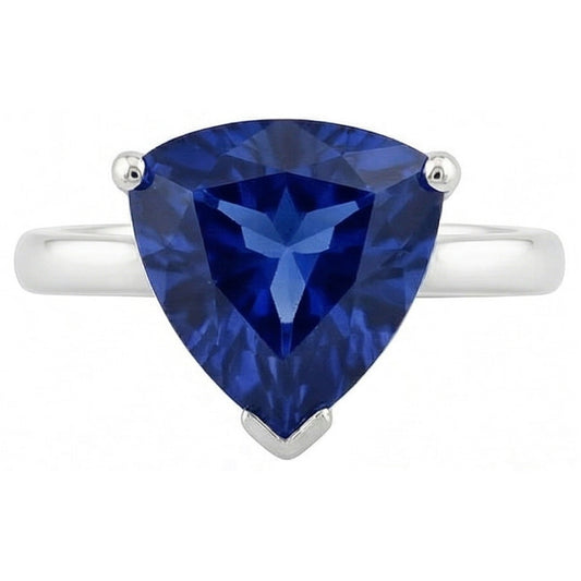 Anello Con Pietre Preziose Taglio Trilione