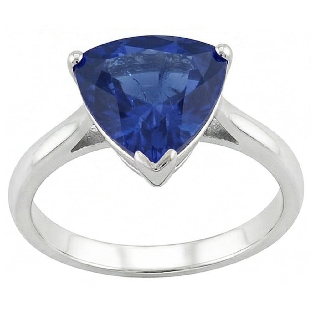 Anello Con Pietre Preziose Taglio Trilione