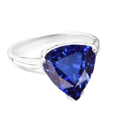 Anello Con Pietre Preziose Taglio Trilione