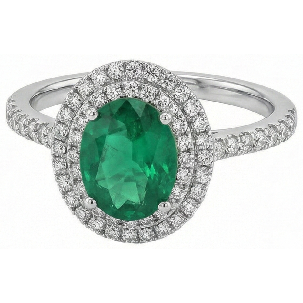 vero round diamante 4.35carati anello angolo laterale