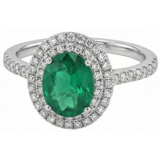 vero round diamante 4.35carati anello angolo laterale