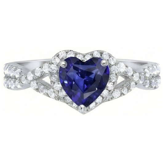 vero heart diamante 2carati anello angolo laterale