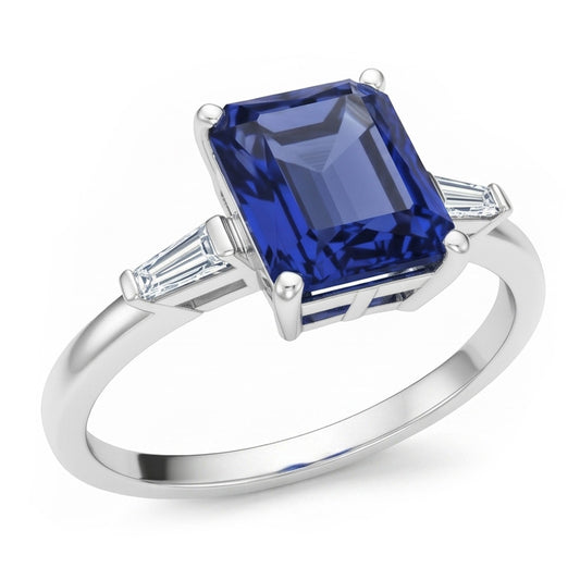 Anello Con Zaffiro Da 11 Carati