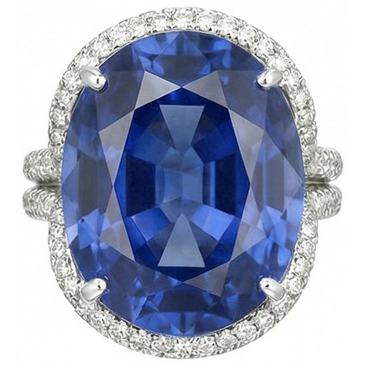 Anello Con Zaffiro Da 8 Carati