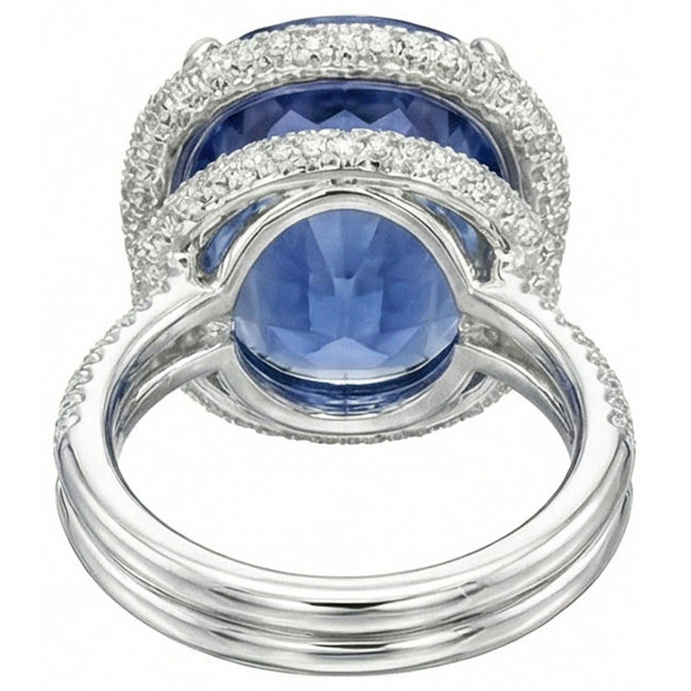 Anello Con Zaffiro Da 8 Carati