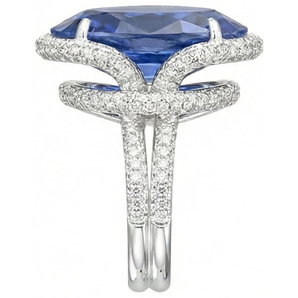 Anello Con Zaffiro Da 8 Carati
