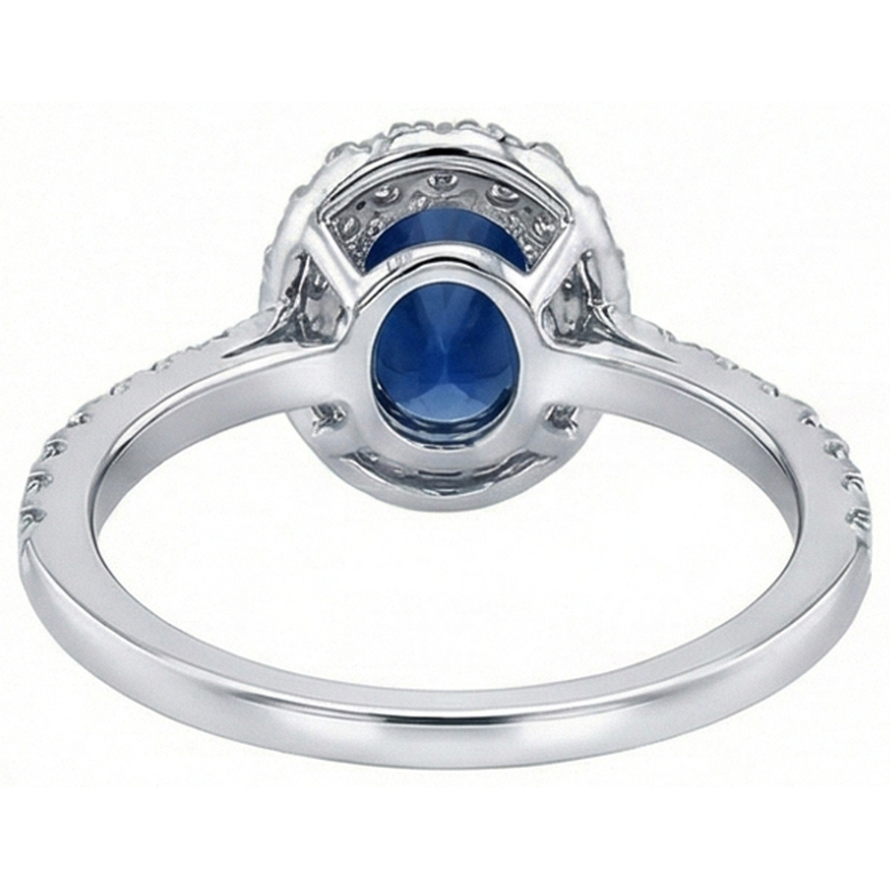vero round diamante 2.50carati anello su bianco