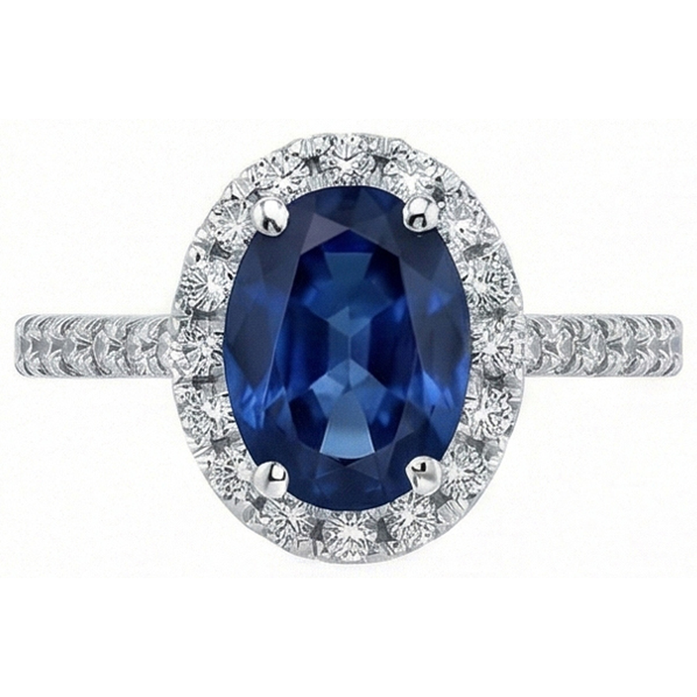 vero round diamante 2.50carati anello angolo laterale