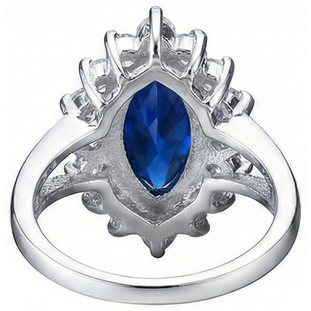 Anello Costoso Con Zaffiro