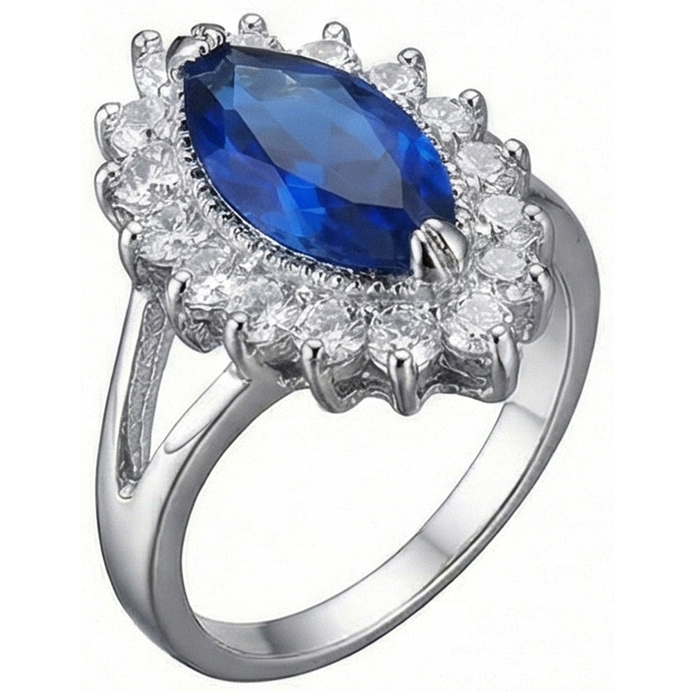 Anello Costoso Con Zaffiro
