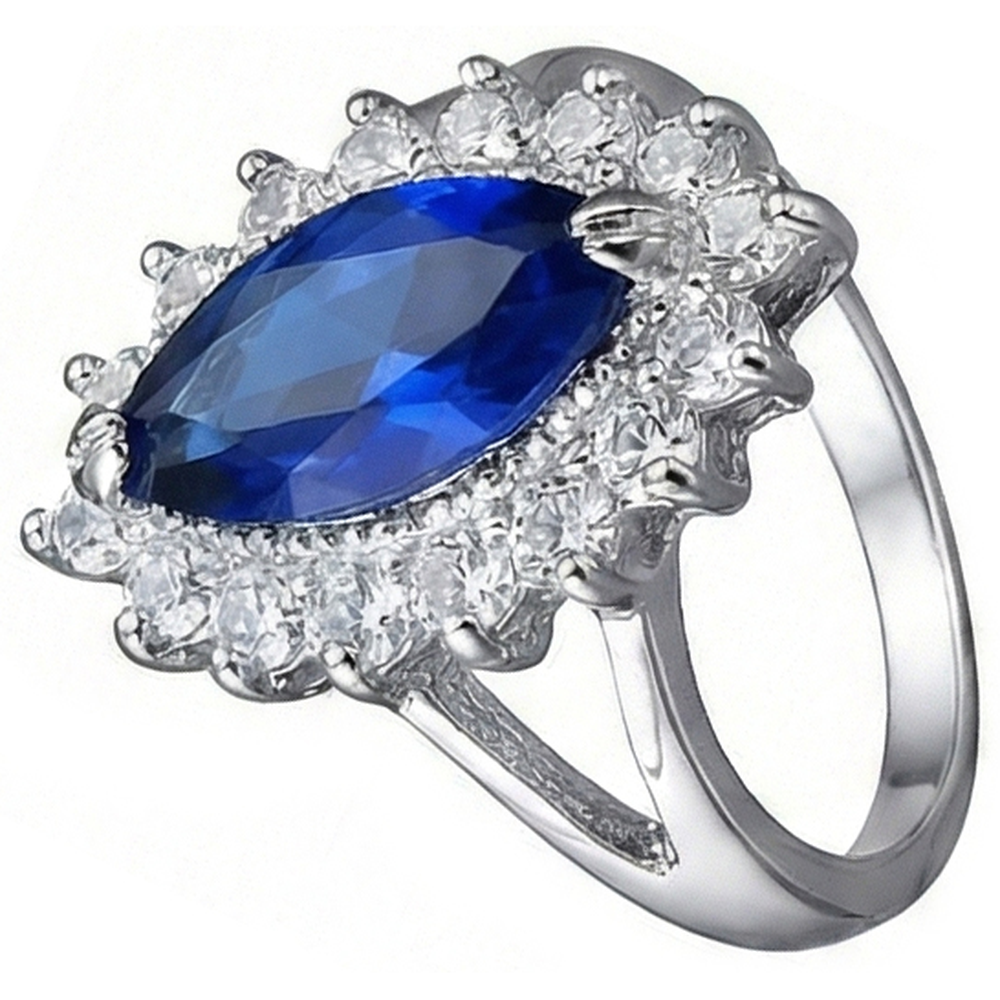 Anello Costoso Con Zaffiro
