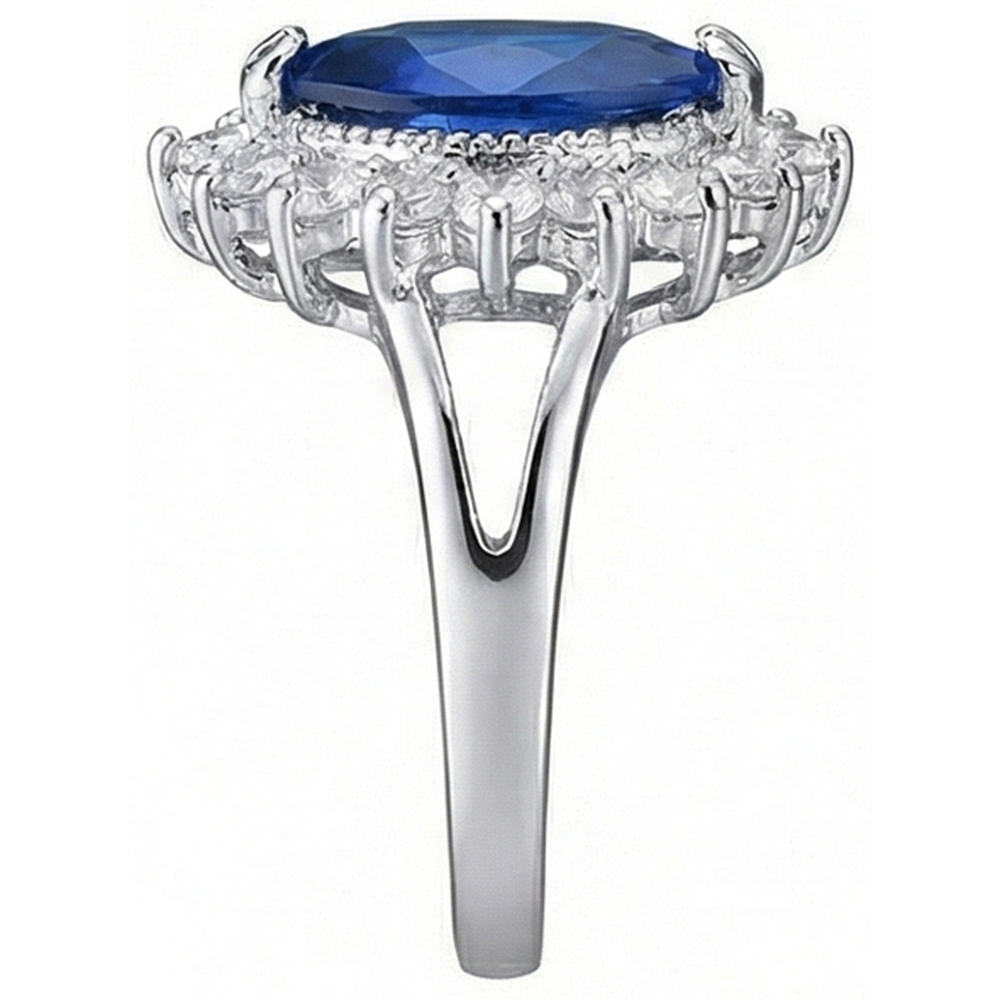 Anello Costoso Con Zaffiro