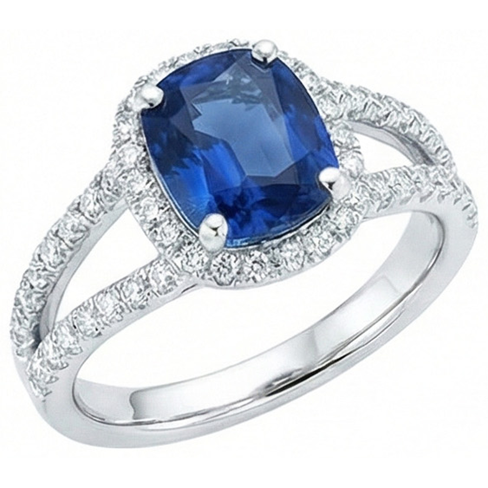 vero round diamante 4.75carati anello dettaglio ravvicinato