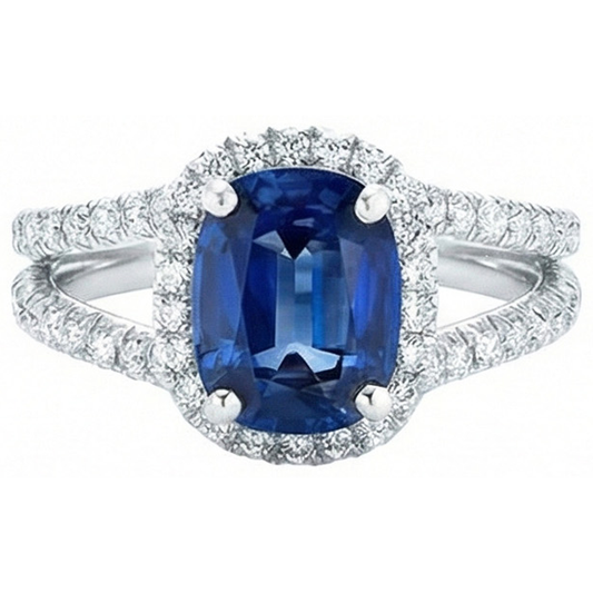 vero round diamante 4.75carati anello angolo laterale