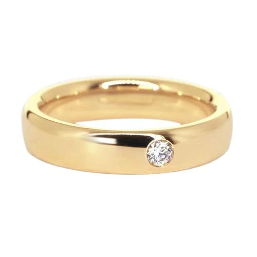 Anello Da Uomo Gypsy Naturale Diamond 0,25 Carati Oro Giallo 14K