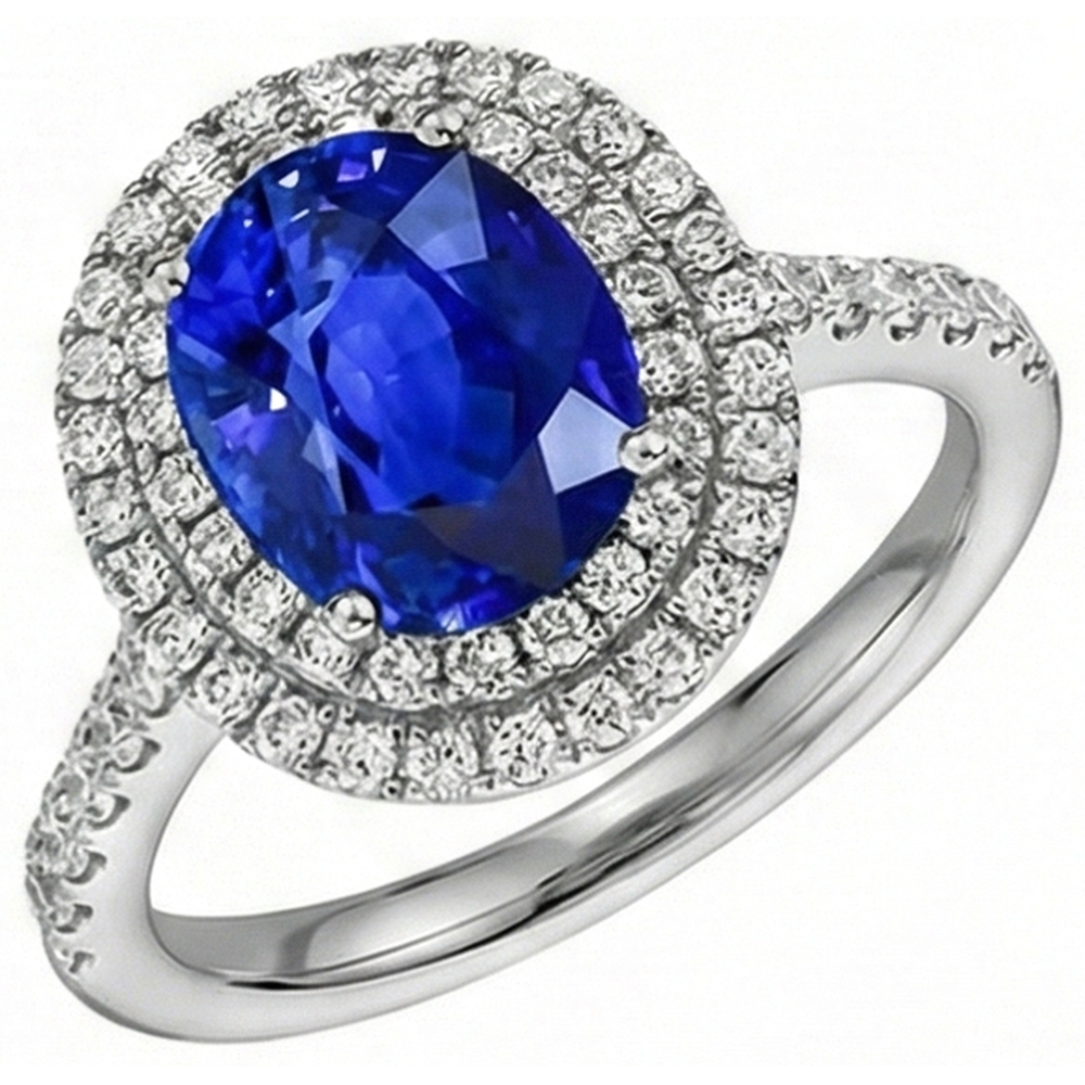 Anello Di Diamanti Naturali Autentici ( non creati in laboratorio ) Sri Lanka