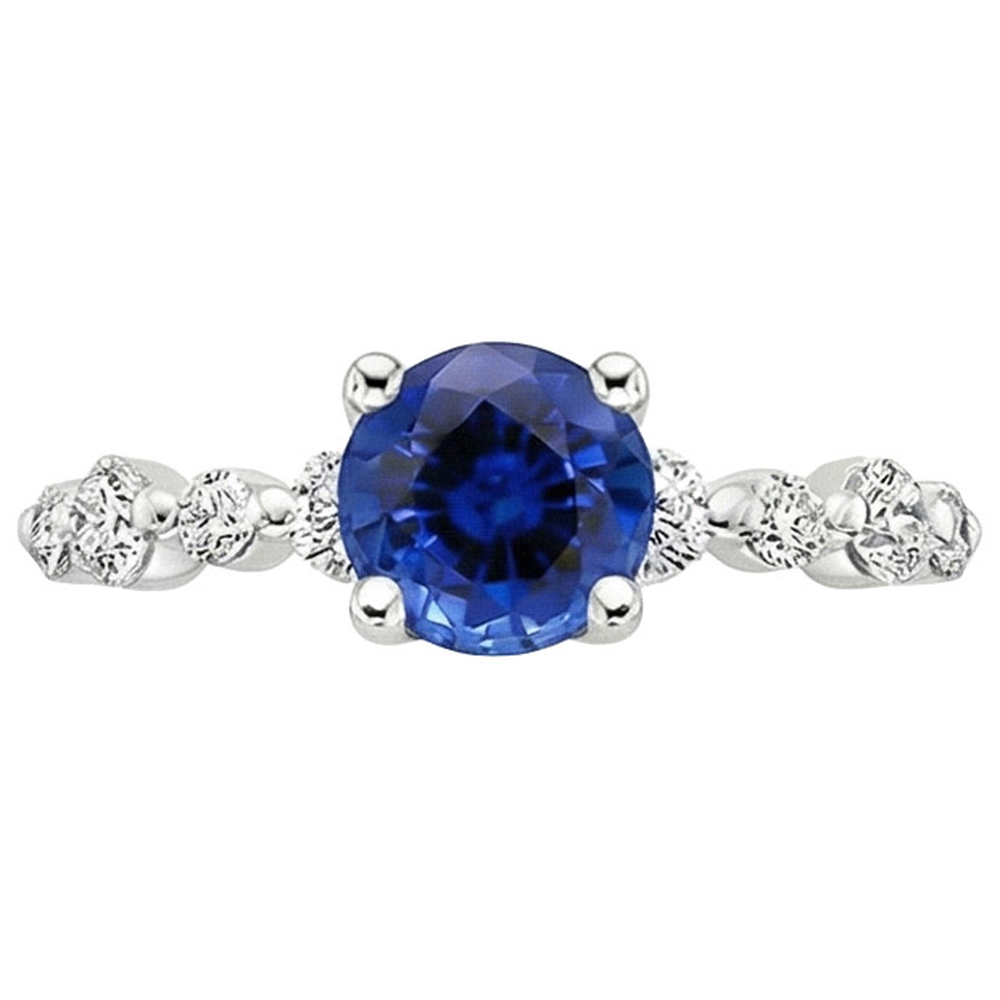 vero round diamante 3carati anello dettaglio ravvicinato