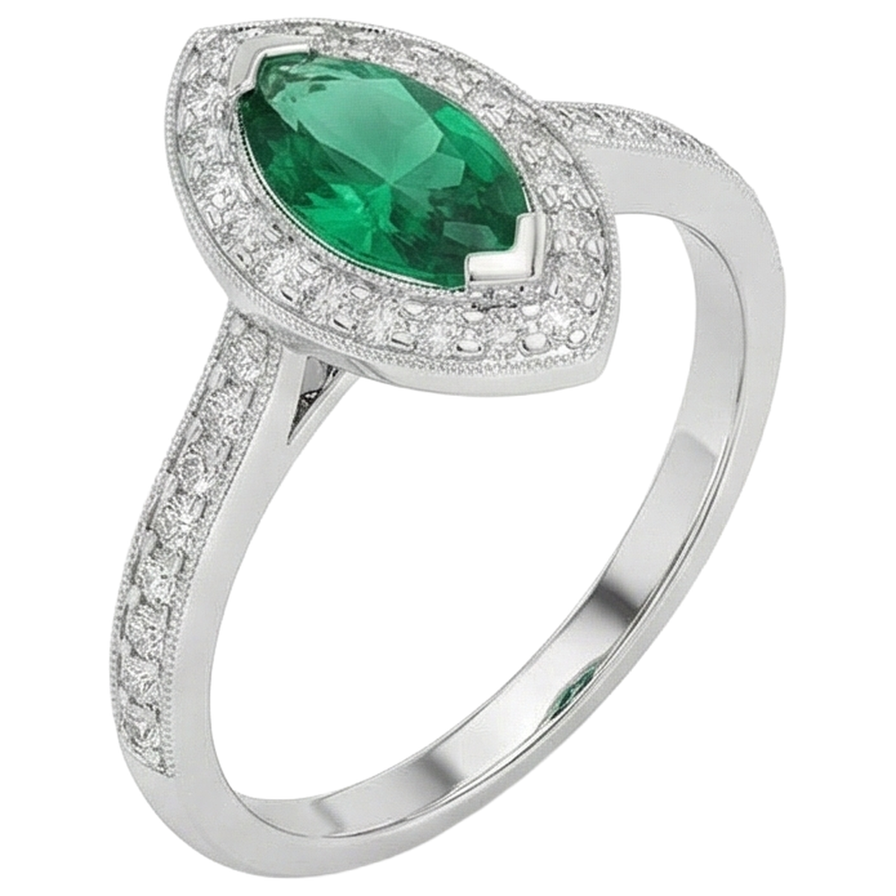 vero round diamante 3carati anello angolo laterale