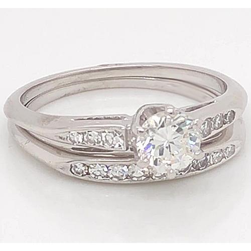 Anello Di Fidanzamento Con Genuino Diamante Incastonato 1.75 Carati Gioielli In Oro Bianco Da Donna 14K