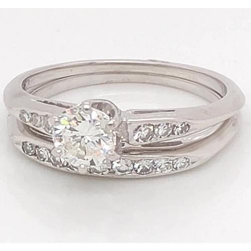 Anello Di Fidanzamento Con Genuino Diamante Incastonato 1.75 Carati Gioielli In Oro Bianco Da Donna 14K
