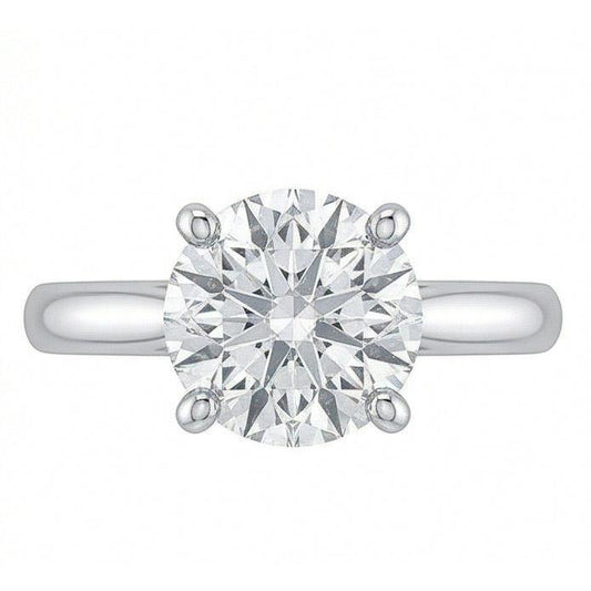 vero round diamante 14carati anello angolo laterale