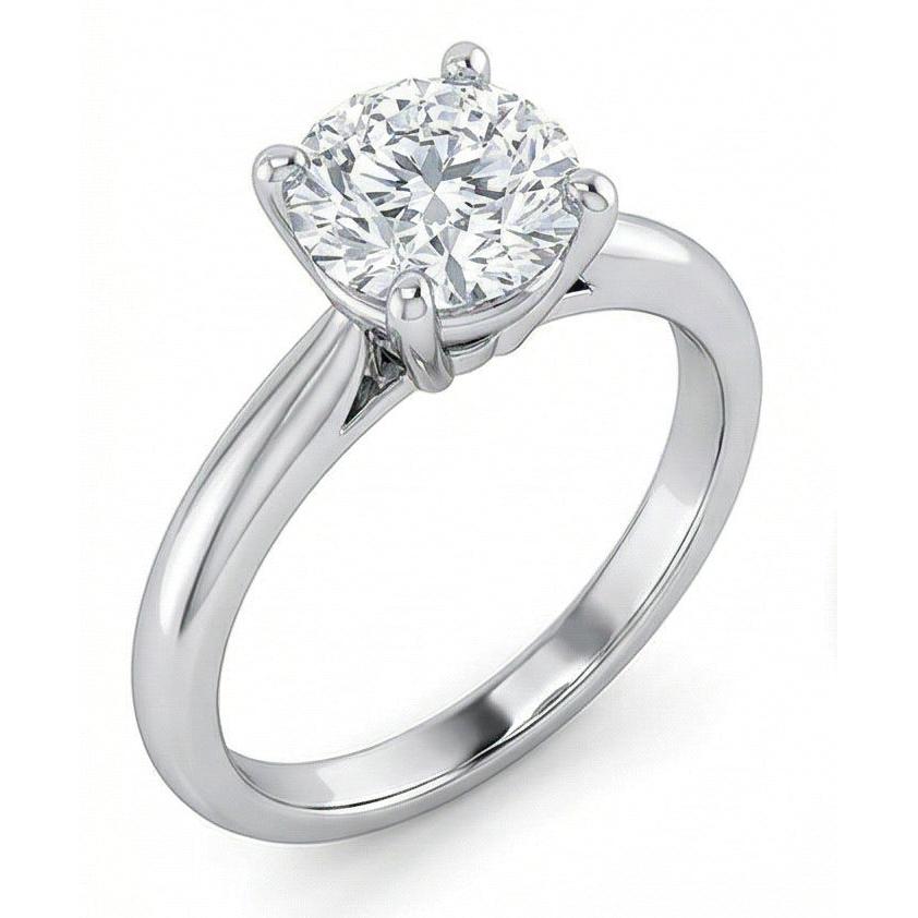 vero round diamante 14carati anello dettaglio ravvicinato