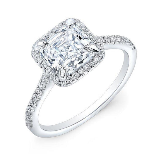 Anello Di Fidanzamento Con Vero Diamante Da 2.23 Carati Halo